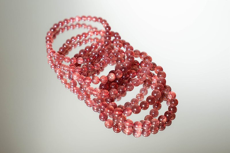 银河草莓晶 - 手链/手环 - 水晶 红色