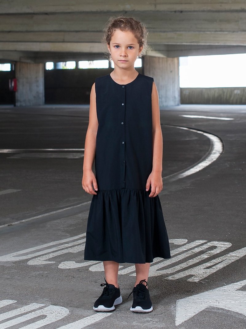 Tactel Dress in Black 黑色连身长背心裙