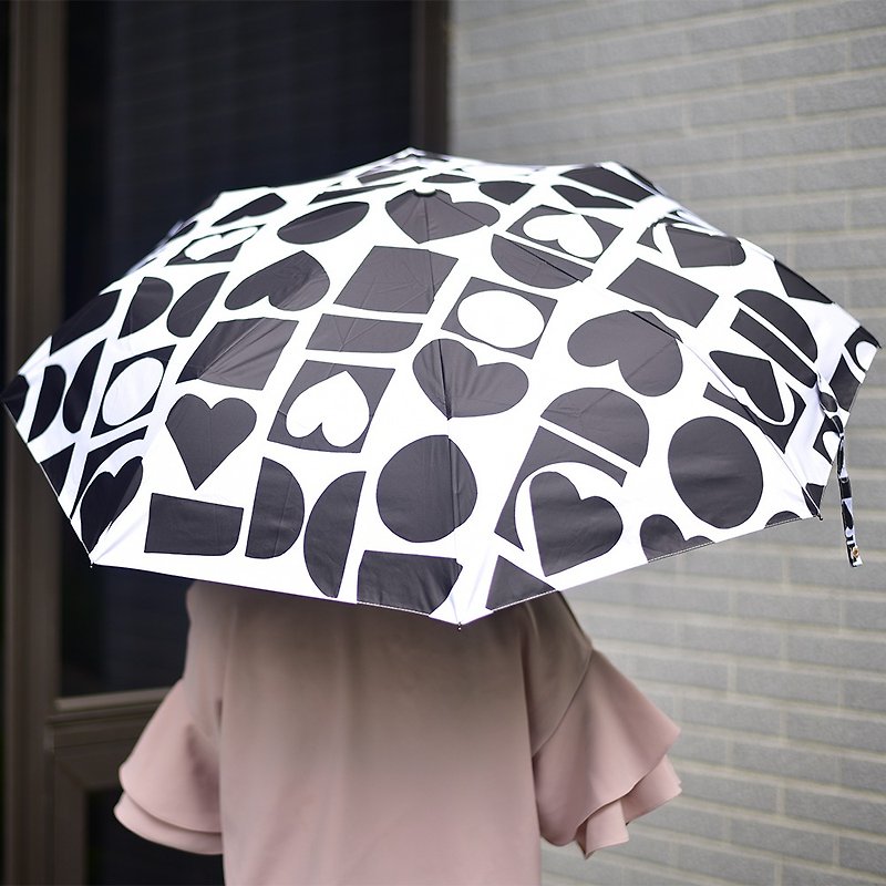 【莎姐严选】台湾限定版图腾 99.99%抗UV折伞 -扑克玩家(自动款) - 雨伞/雨衣 - 其他金属 橘色