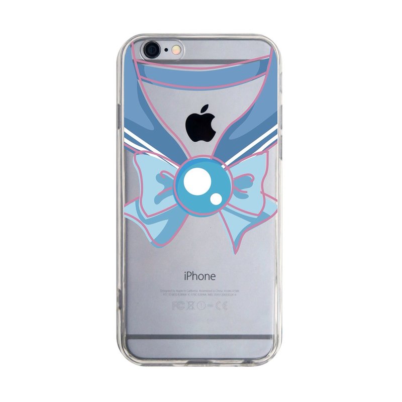 透明水手制服 浅蓝 iPhone X 8 7 6s Plus 5s 三星 S8 S9 手机壳