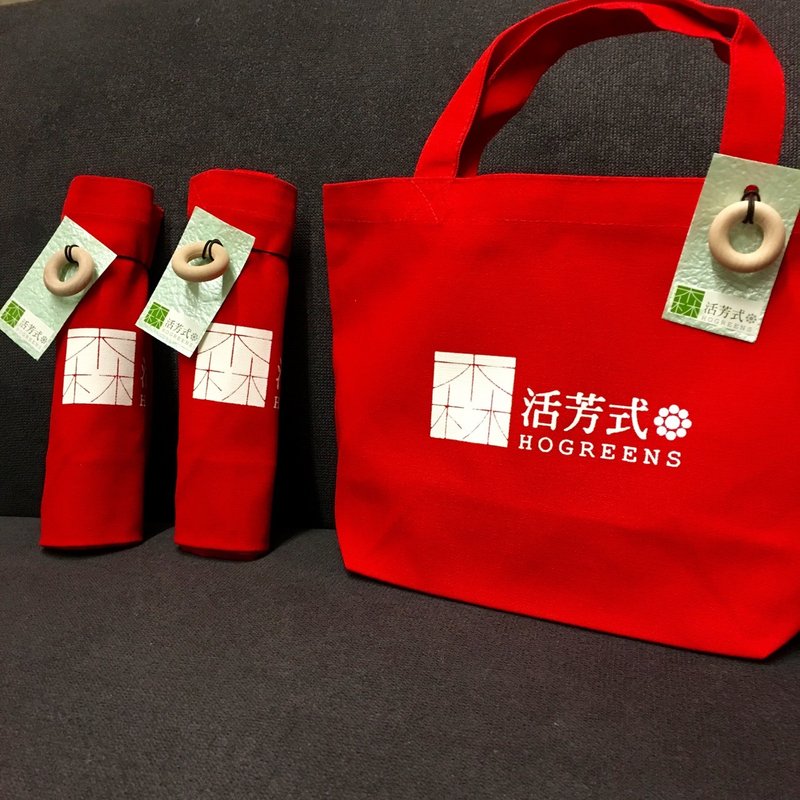 甜甜圈帆布包(红色)