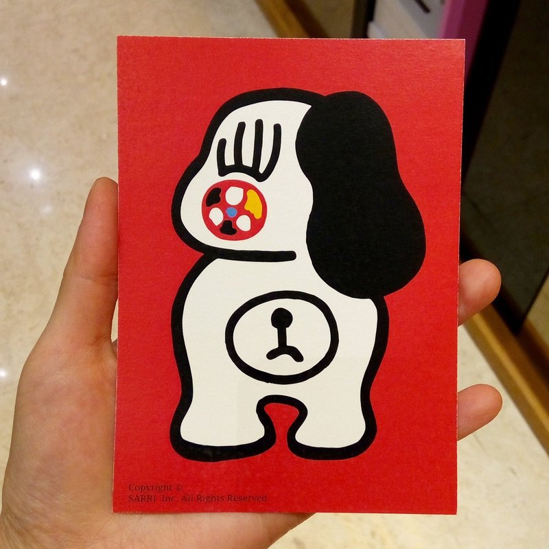 “独眼狗狗”(可制作A3大小的海报) 生日卡 设计 着色 插画 绘本 卡片 万用卡 艺术 美术 现代 情人 爱 特别 有趣 怪 特色 怪异 可爱 台湾 黄色 好玩 有趣 抢眼 潮 艺术 亮片 闪 酷炫 不一样 名牌 本土 外国人 送礼 礼物 观光 风格 品味 惊喜 美好 旅途 旅行 快乐 幸福 希望 祝福 心 结婚 求婚 送 限定 独家 情人节 感谢卡 感恩 原创 文创 鼓励 postercard birth