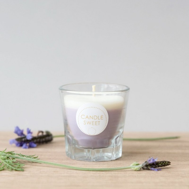 甜点蜡烛-蓝莓慕斯-45ml Blueberry Mousse-天然精油大豆蜡烛 - 蜡烛/烛台 - 蜡 紫色