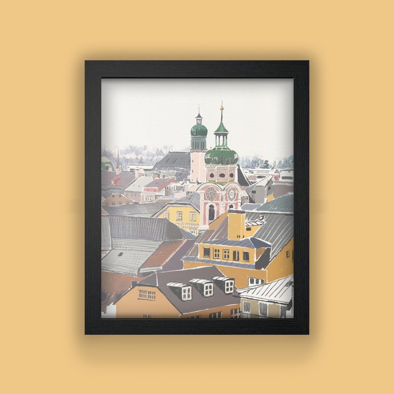 【Innsbruck】世界风景 数位版画