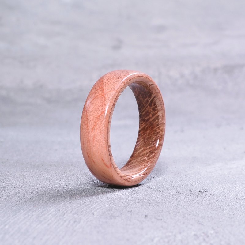 Classic wooden ring Beech x Oak