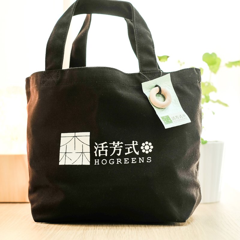 甜甜圈帆布包(黑色)