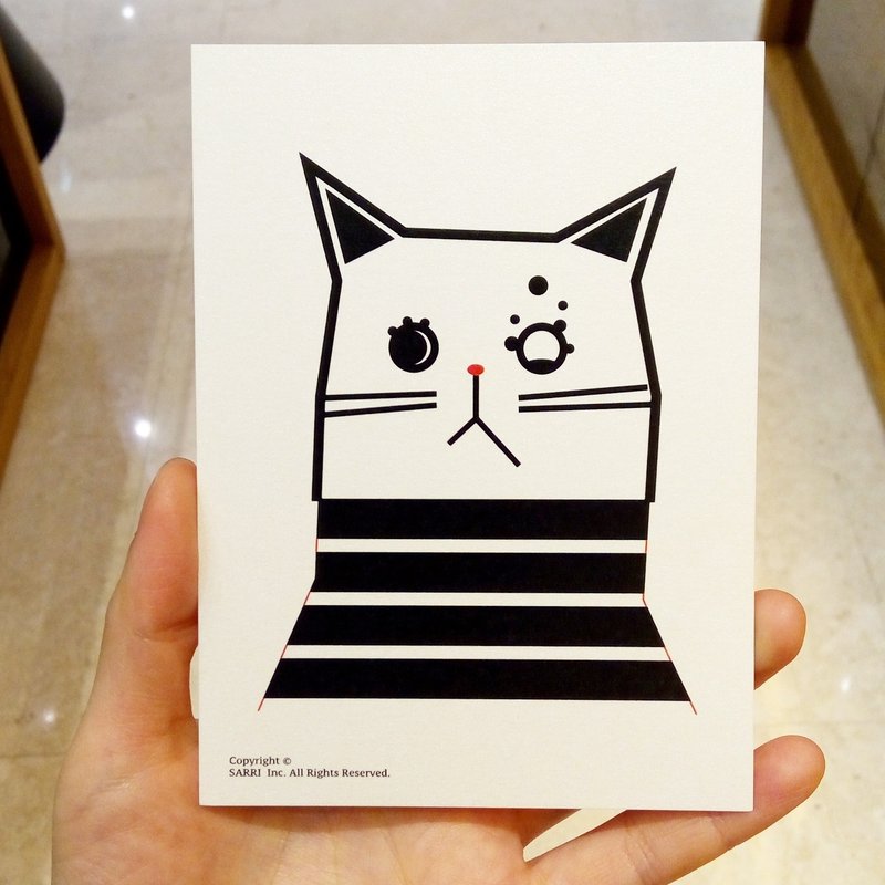 “睁一只眼闭一只眼猫猫”明信片 生日卡 设计 着色 插画 绘本 卡片 万用卡 艺术 美术 现代 情人 爱 特别 有趣 怪 特色 怪异 可爱 台湾 黄色 好玩 有趣 抢眼 潮 艺术 亮片 闪 酷炫 不一样 名牌 本土 外国人 送礼 礼物 观光 风格 品味 惊喜 美好 旅途 旅行 快乐 幸福 希望 祝福 心 结婚 求婚 送 限定 独家 情人节 感谢卡 感恩 原创 文创 鼓励 postercard birth