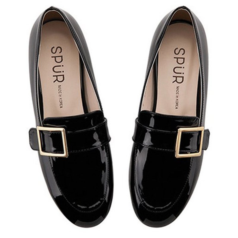 PRE-ORDER – SPUR 经典皮带扣乐福鞋 MS7016 BLACK