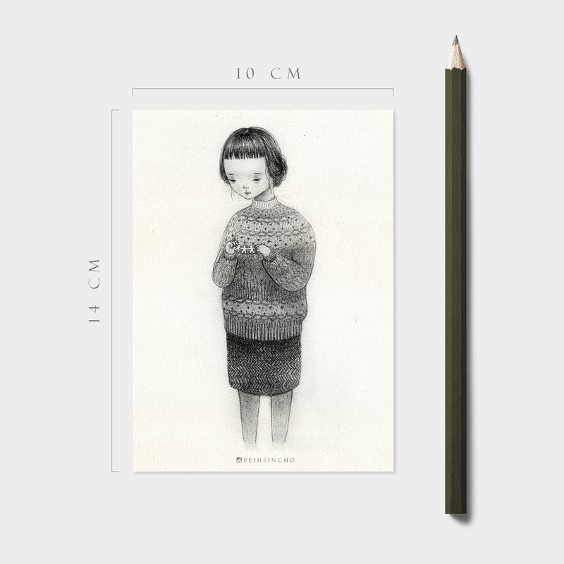 手拉手 明信片