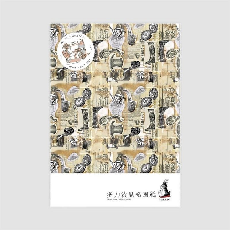 〖风格图纸系列〗旧时书房(两大张入) 不只是包装纸,钢笔书写也没问题!