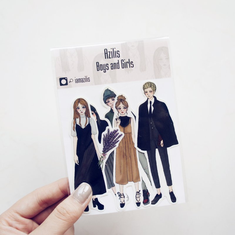 ◆Boys and Girls◆ 5入贴纸组