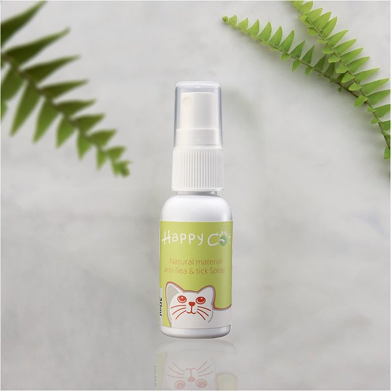 Happy Cat-虫虫掰掰-纯天然防蚤驱虫喷剂/猫咪用-30ML