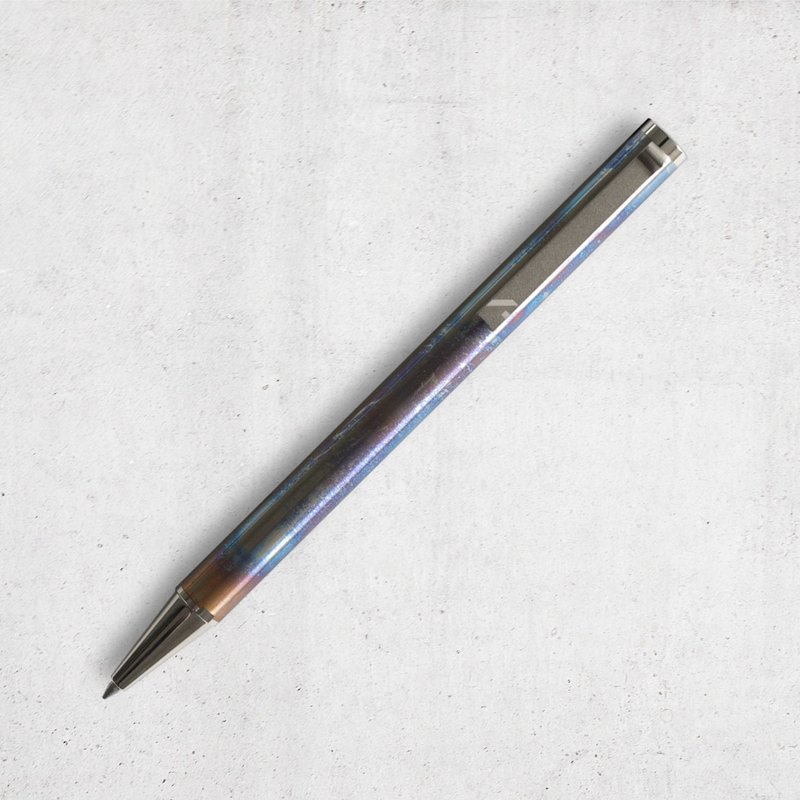 启点系列 不锈钢圆珠笔 (焰蓝) 含客制化刻字