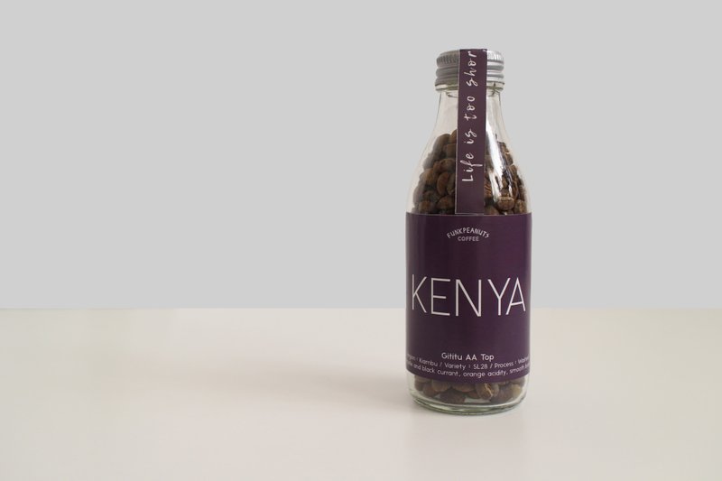 Pinkoi 独家限定优惠 肯尼亚 Kenya AA Top 水洗 浅焙 2 瓶装