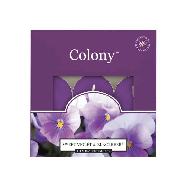 英伦蜡烛 Colony系列-紫罗兰与黑莓 9入迷你蜡烛