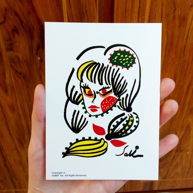 “鬼女”明信片 生日卡 设计 着色 插画 绘本 卡片 万用卡 艺术 美术 现代 情人 爱 特别 有趣 怪 特色 怪异 可爱 台湾 黄色 好玩 有趣 抢眼 潮 艺术 亮片 闪 酷炫 不一样 名牌 本土 外国人 送礼 礼物 观光 风格 品味 惊喜 美好 旅途 旅行 快乐 幸福 希望 祝福 心 结婚 求婚 送 限定 独家 情人节 感谢卡 感恩 原创 文创 鼓励 postercard birth
