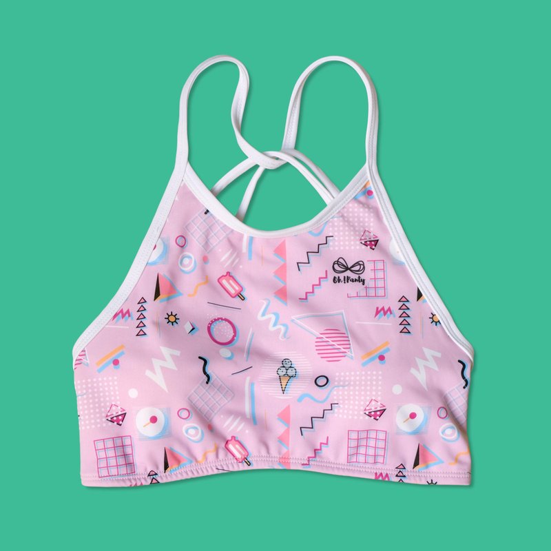 Hello Icecream High neck Sport bras