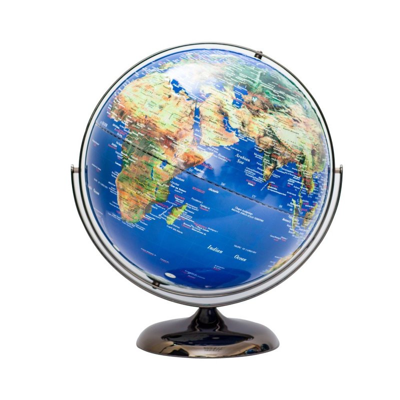 SkyGlobe 17寸超大卫星立体金属地球仪(英文)