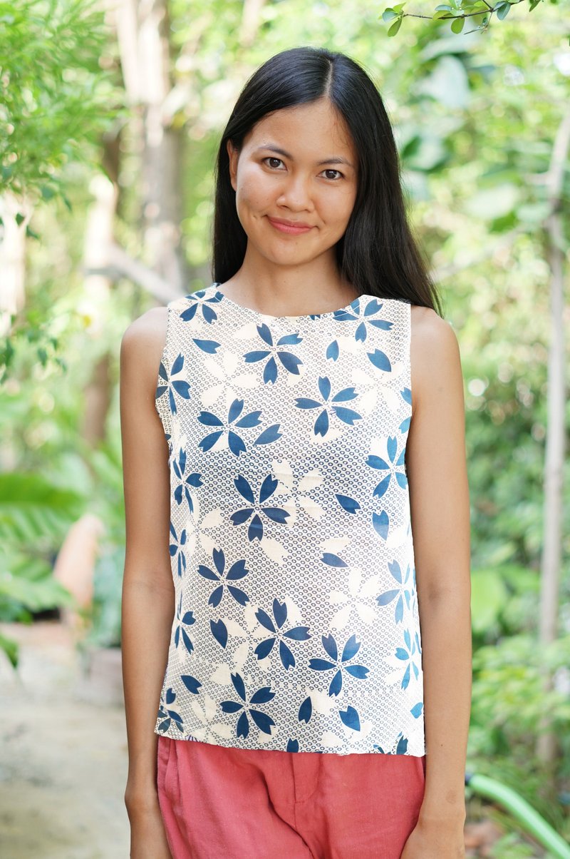 Mulmul sakura dot tank top