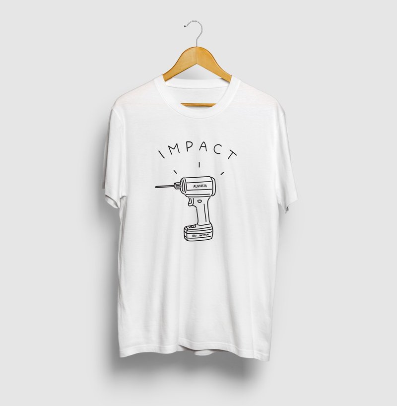 DIY impact driver Power tool illustration T-shirt Carpenter
