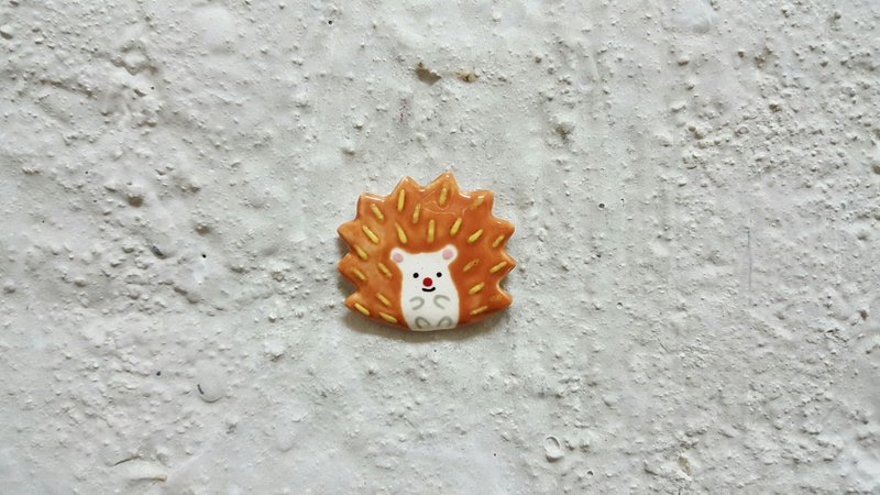 澎澎刺猬 陶瓷别针