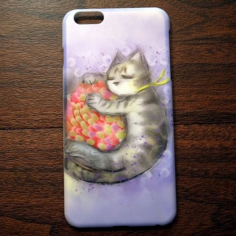 水彩猫 s021拥抱梦想 大卫画猫iPhone(i5.i6s,i6splus.I7.I7plus)/Android(Samsung三星, HTC, Sony)设计师款 手机壳/保护套/ 猫咪 猫 手机壳