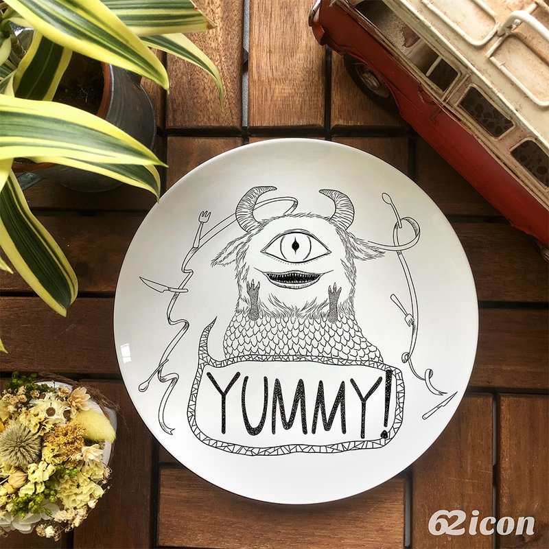 Ania-Yummy Monster-8寸骨瓷盘
