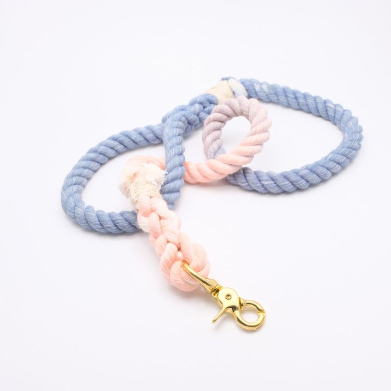 COTTON DOG LEASHES - BLUE OLDROSE