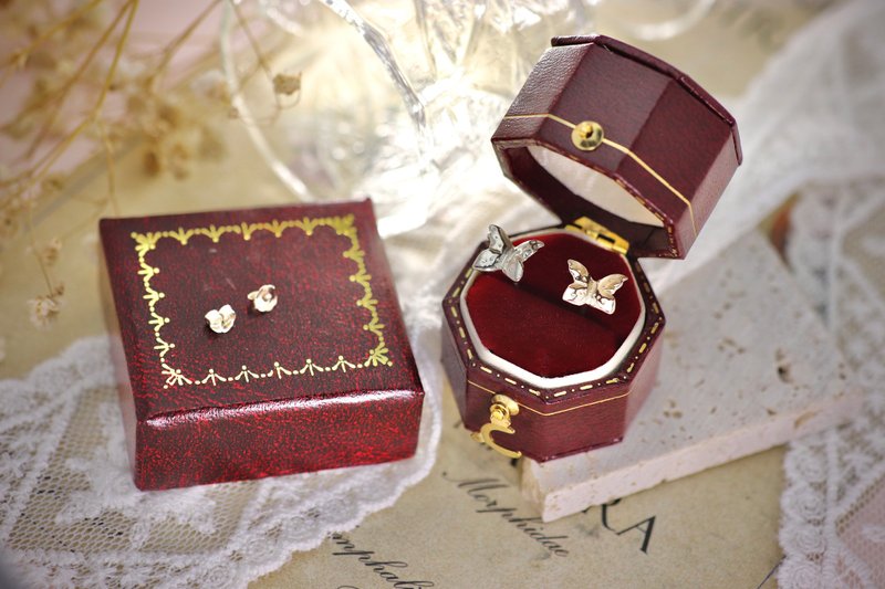 小蝴蝶Butterfly/纯银Silver/耳针环Earring/Màn 工