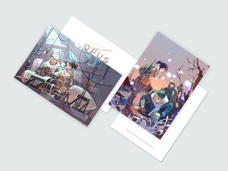 OPUS:灵魂之桥 芳与约翰并行时刻明信片套组