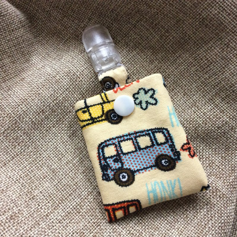 平安符袋|钥匙圈|米黄底-车车