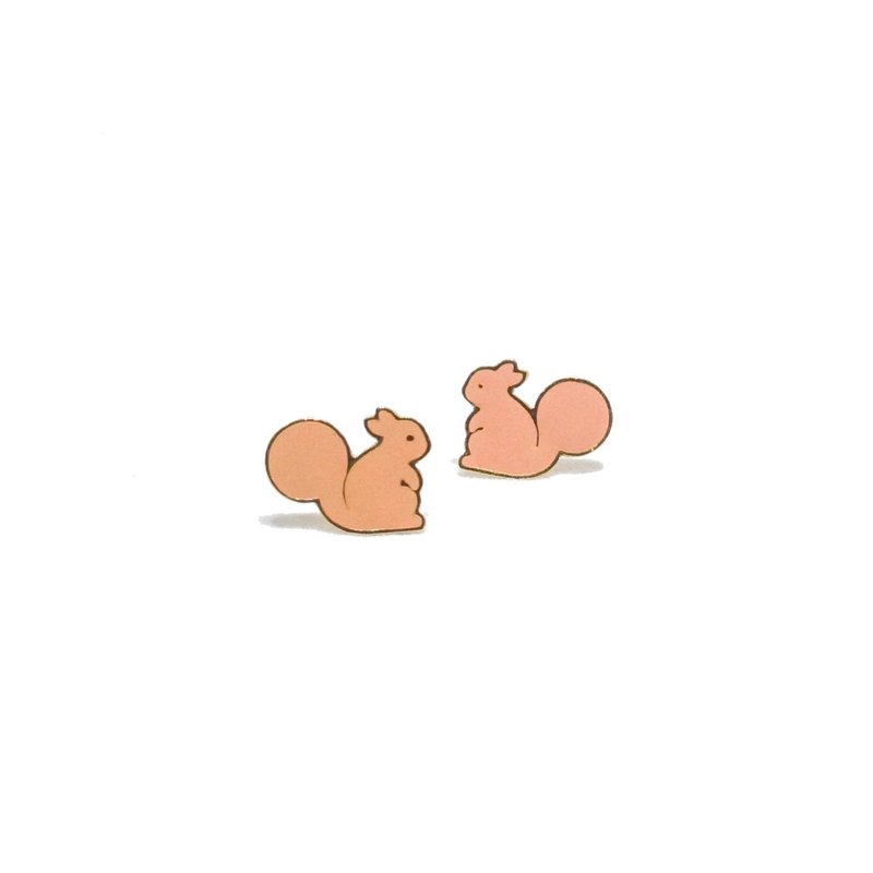 Squirrel teatime Earring