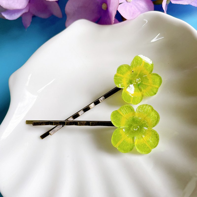 little garden系列 幸福四葉草髮夾 髮卡 髮饰