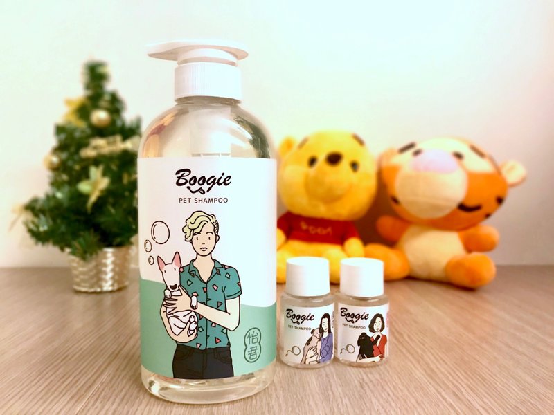 Boogie咘唧优质有机天然宠物洗毛精 一大两小组合(怡君 清新甜瓜)