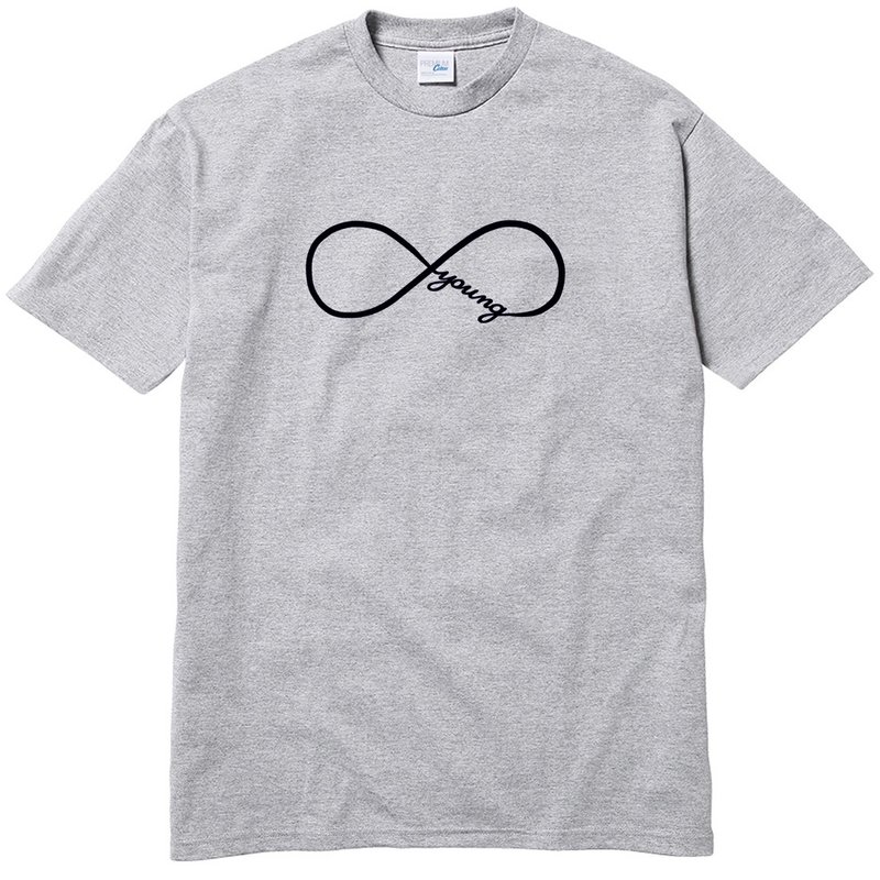 Forever Young infinity #2 短袖T恤 灰色 永远年轻 文青礼物设计