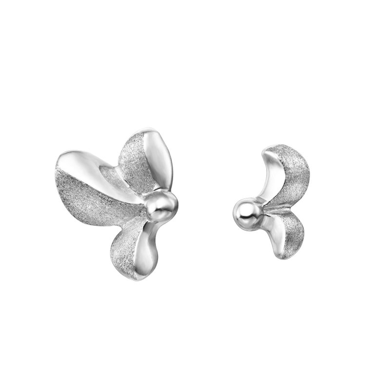 Petals 花瓣 自然 浪漫 银 耳环