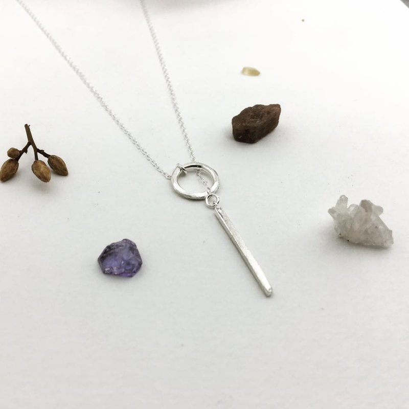 纯银项链/几何/简约/20寸