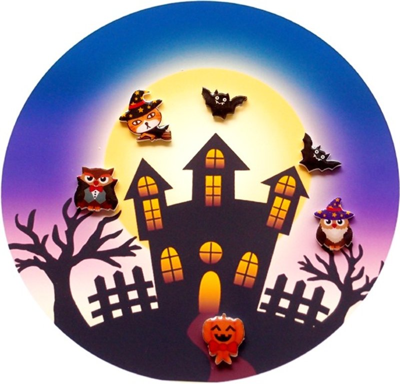 Fox Garden 手作 万圣节系列:全员到齐不对称耳环/耳钉/耳夹 派对必备