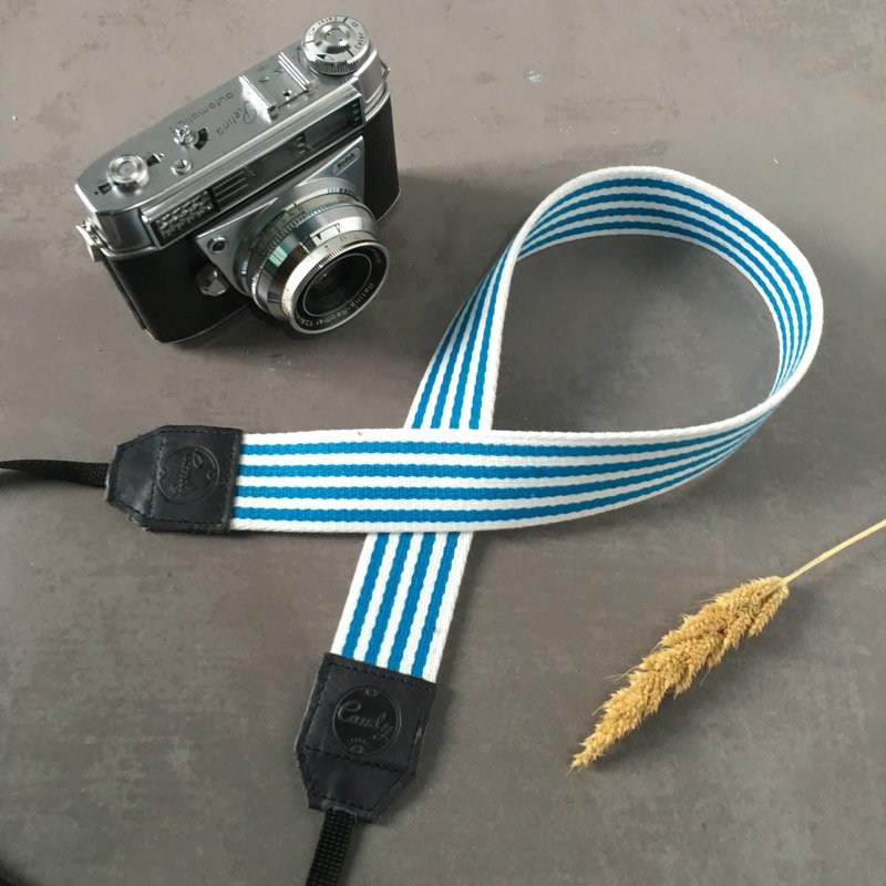 Blue & White Mirrorless or DSLR Camera Strap