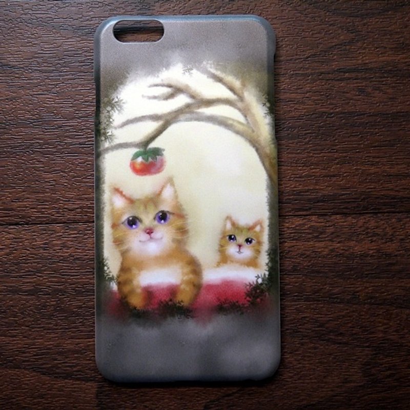 水彩猫 s007好事近了 iPhone i7.i6s,i6splus /Android Samsung三星, HTC, Sony 设计师款 手机壳/保护套/ 猫咪 猫 手机壳