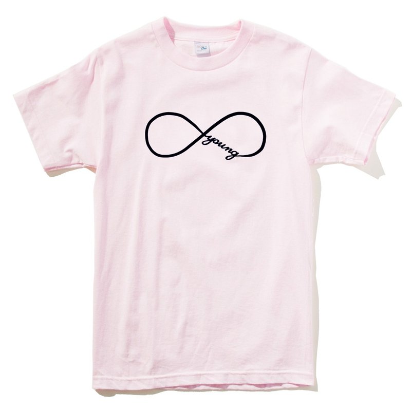 Forever Young infinity #2 短袖T恤 浅粉色 永远年轻 文青礼物