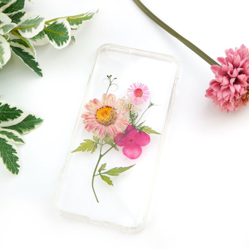独舞 手作押花手机壳 手机保护壳 手机套 干花手机壳 真花手机壳 iPhone 7 iPhone 6