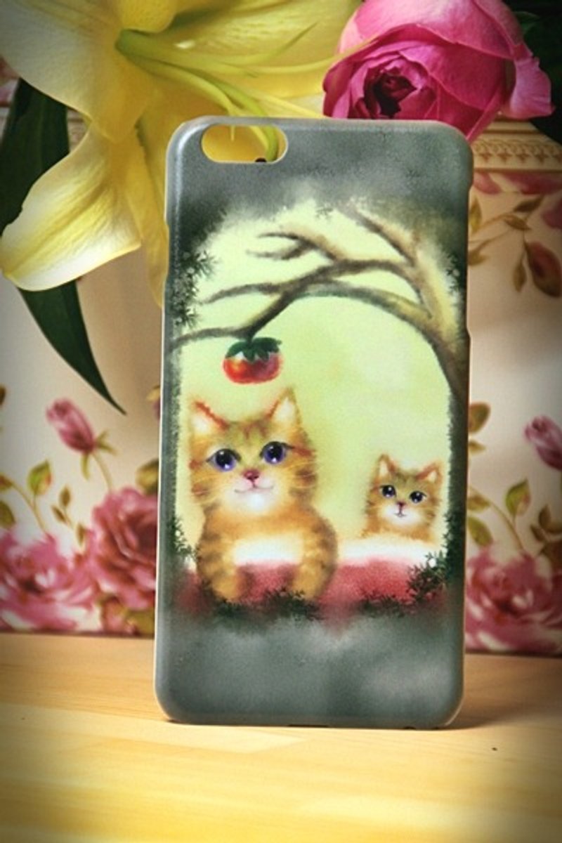 水彩猫 s007好事近了 大卫画猫 iPhone i5.i6s,i6splus /Android Samsung三星, HTC, Sony 设计师款 手机壳/保护套/ 猫咪 猫 手机壳