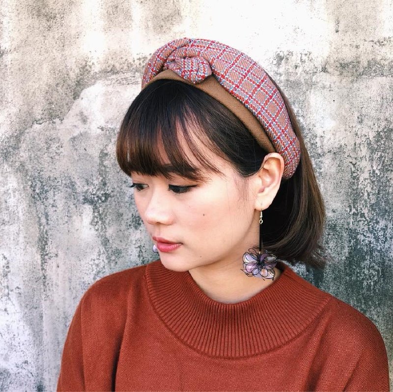 邻家女孩 好烦小姐 双色发带 秋冬发带