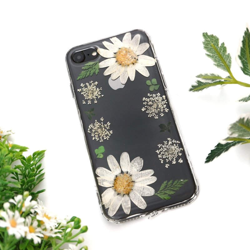 泌园 手作押花手机壳 手机保护壳 手机套 干花手机壳 真花手机壳 iPhone 7 iPhone 6