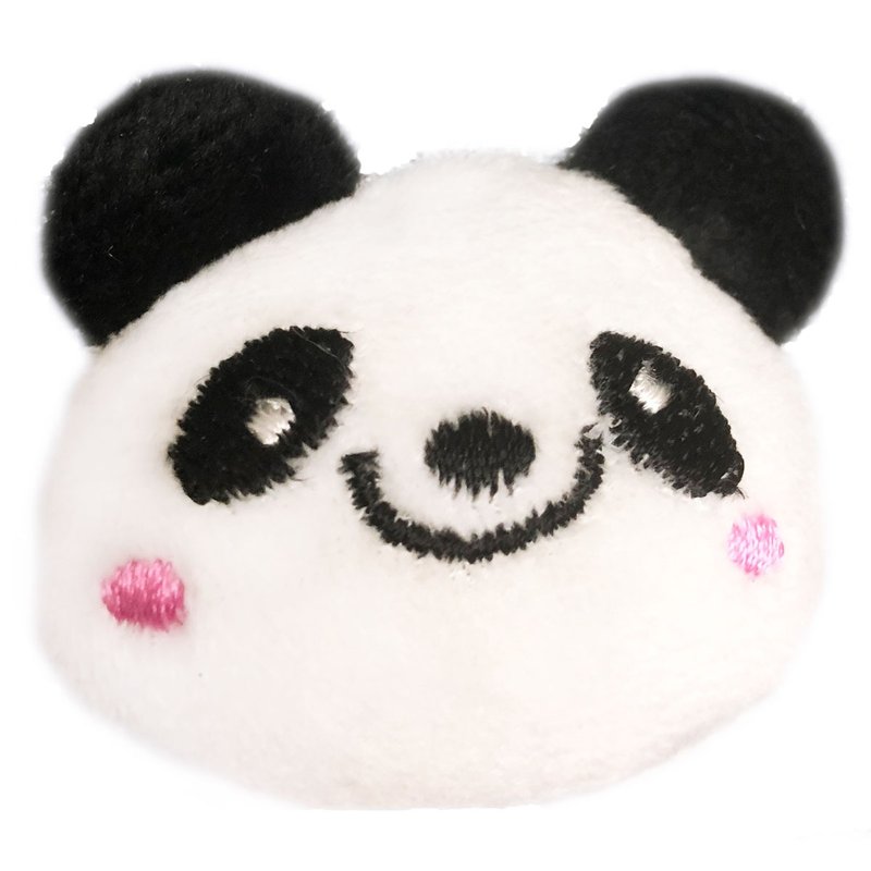 熊猫发夹 全包布手工发饰 Panda