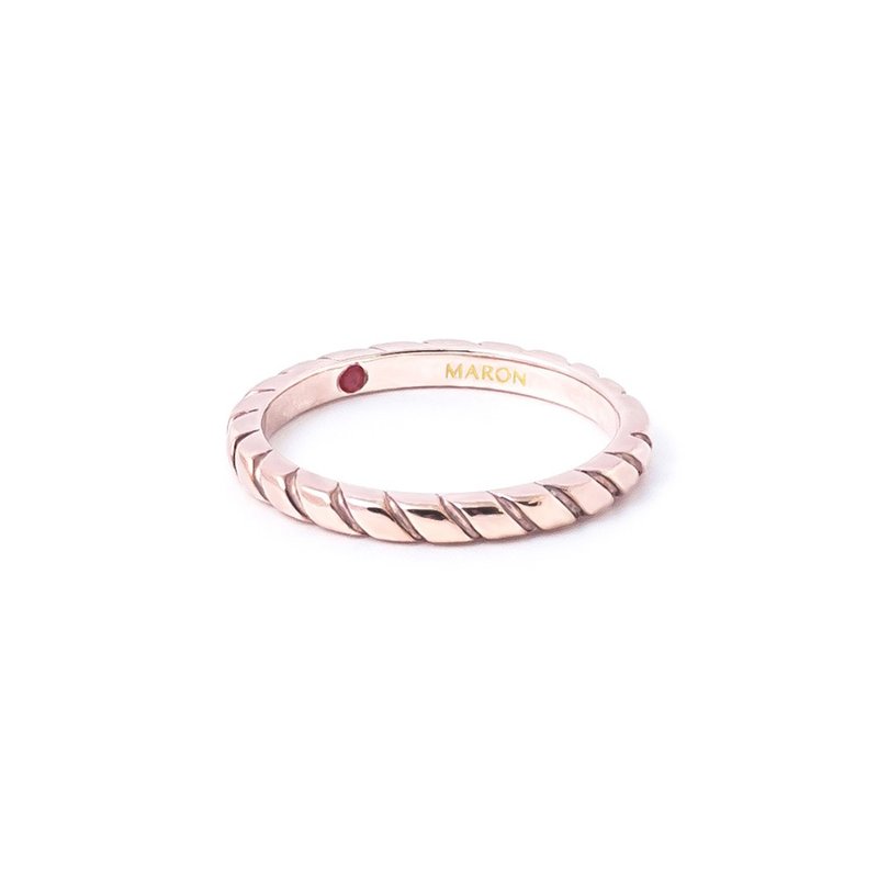 Twist Band Ring (Rose gold)