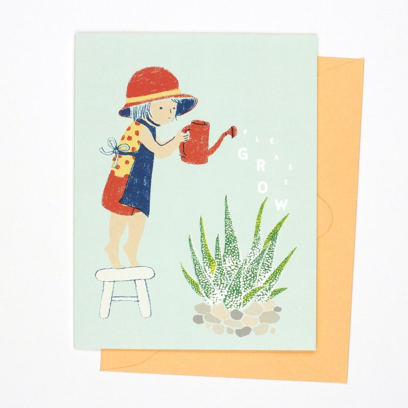 Please Grow - Birthday Card