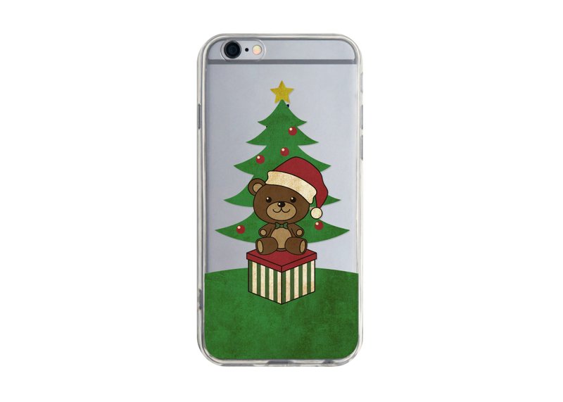 圣诞小熊 - iPhone X 8 7 6s Plus 5s 三星 S7 S8 S9 手机壳 case