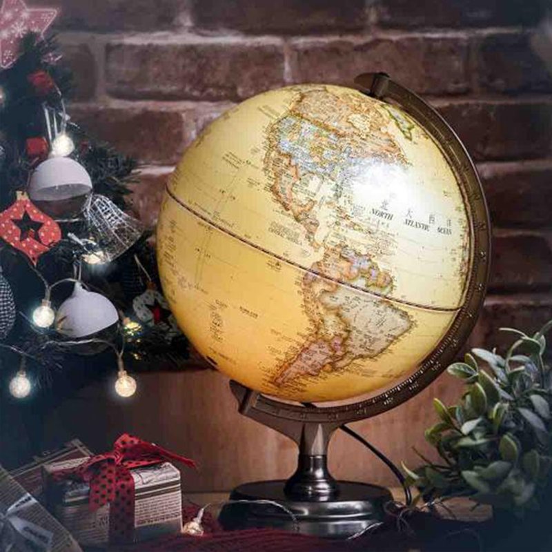 Skyglobe 12寸仿古金属底座立体触控式地球仪
